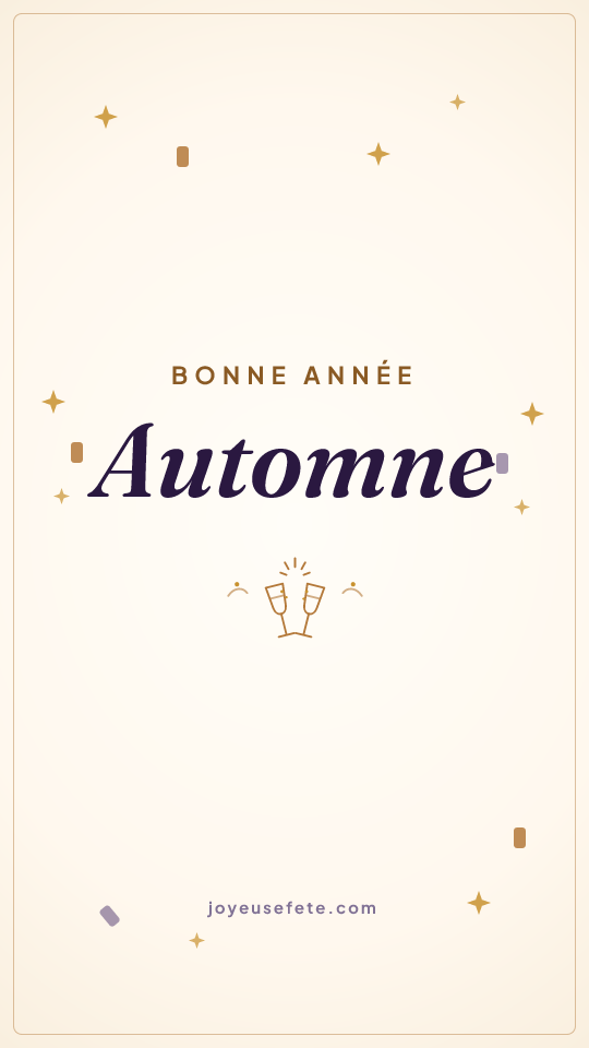 Image « Bonne année Automne » au format story