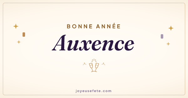 Image « Bonne année Auxence » au format large