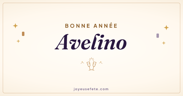 Image « Bonne année Avelino » au format large