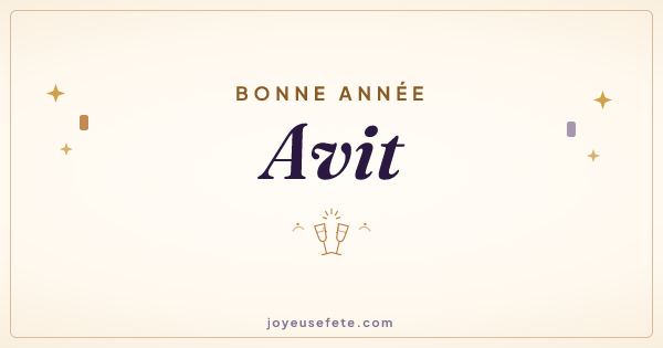 Image « Bonne année Avit » au format large