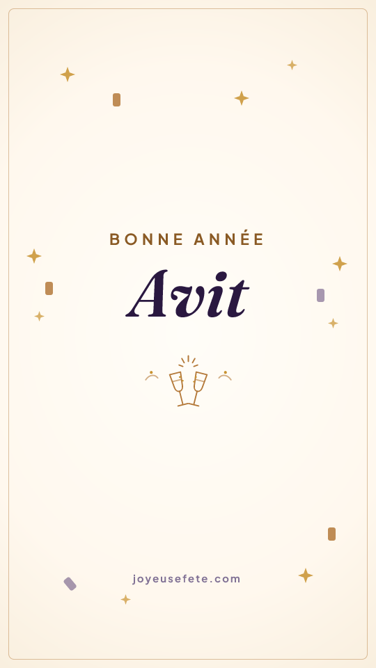 Image « Bonne année Avit » au format story