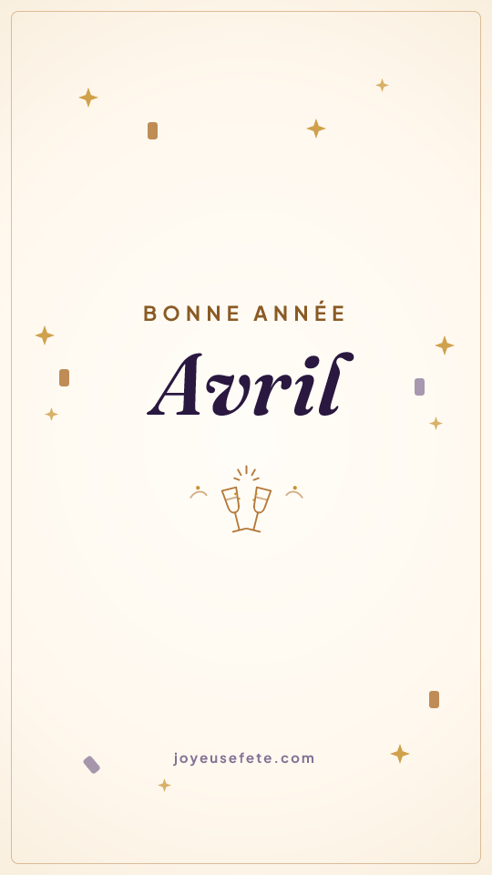 Image « Bonne année Avril » au format story