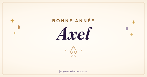 Image « Bonne année Axel » au format large