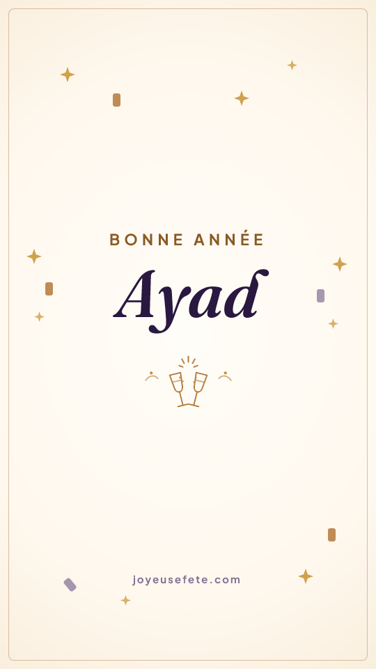 Image « Bonne année Ayad » au format story