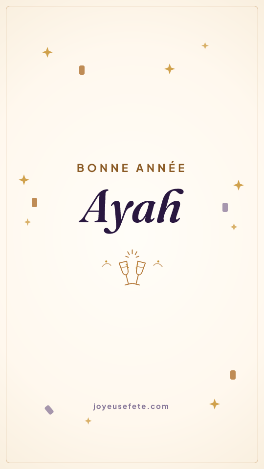 Image « Bonne année Ayah » au format story
