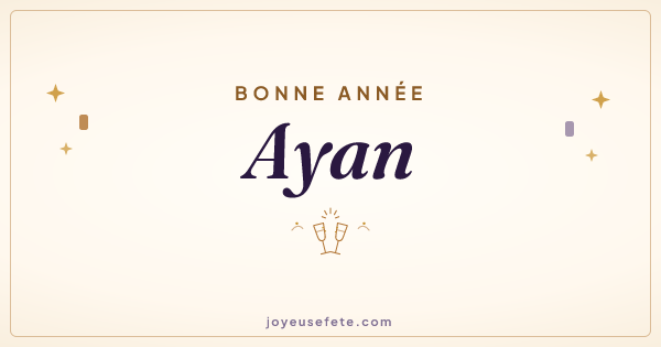 Image « Bonne année Ayan » au format large