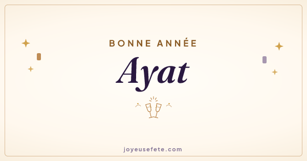 Image « Bonne année Ayat » au format large