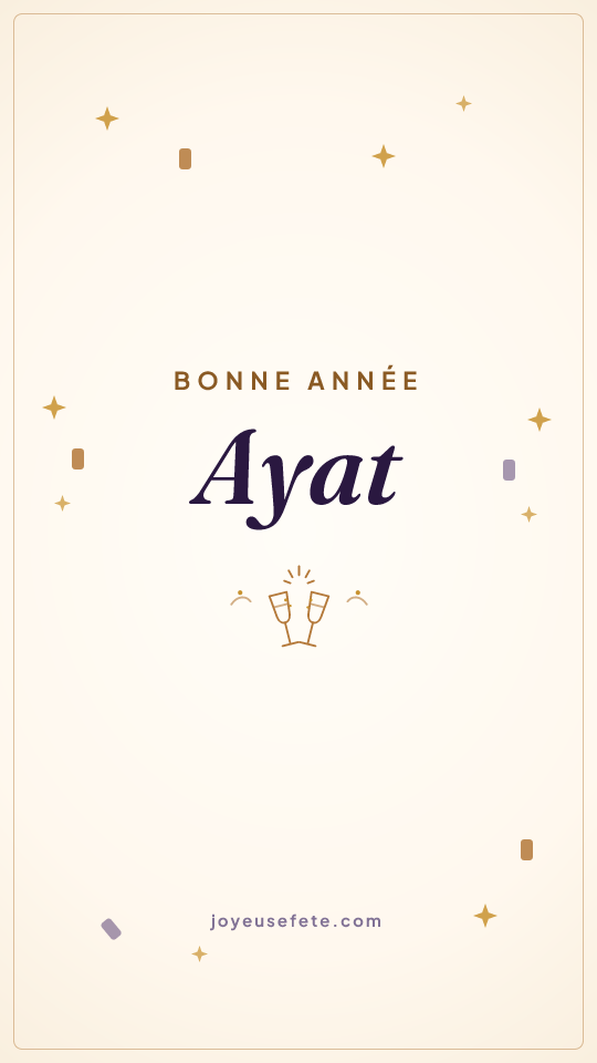 Image « Bonne année Ayat » au format story