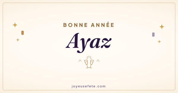 Image « Bonne année Ayaz » au format large