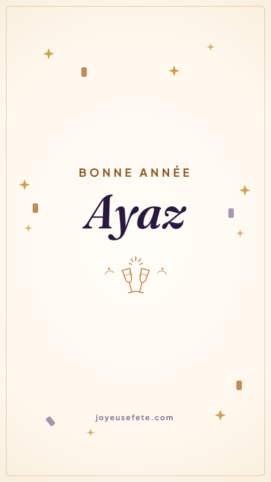 Image « Bonne année Ayaz » au format story