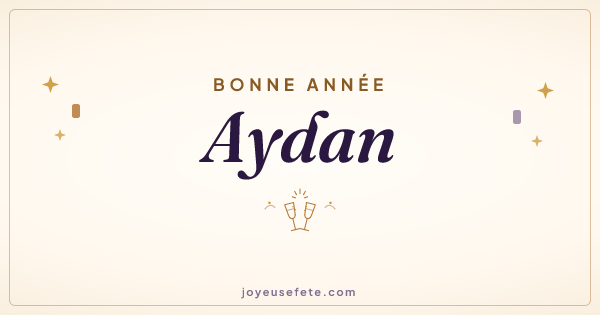 Image « Bonne année Aydan » au format large