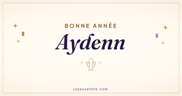 Image « Bonne année Aydenn » au format large