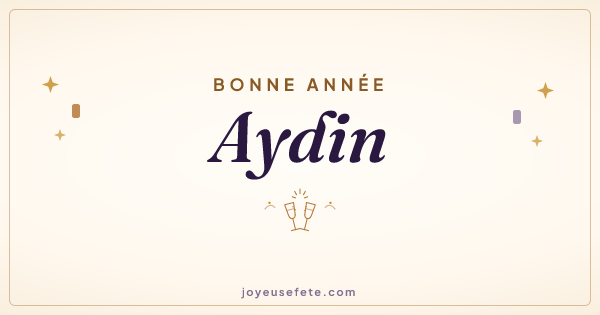 Image « Bonne année Aydin » au format large