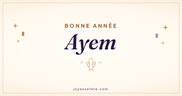 Image « Bonne année Ayem » au format large