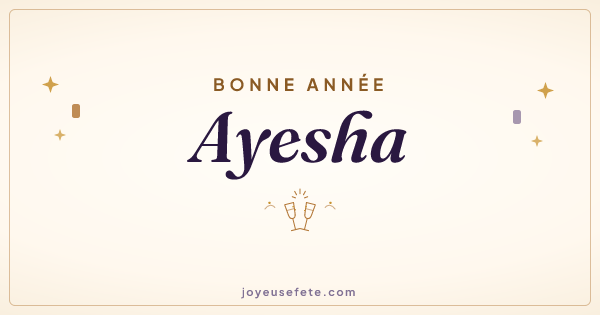Image « Bonne année Ayesha » au format large