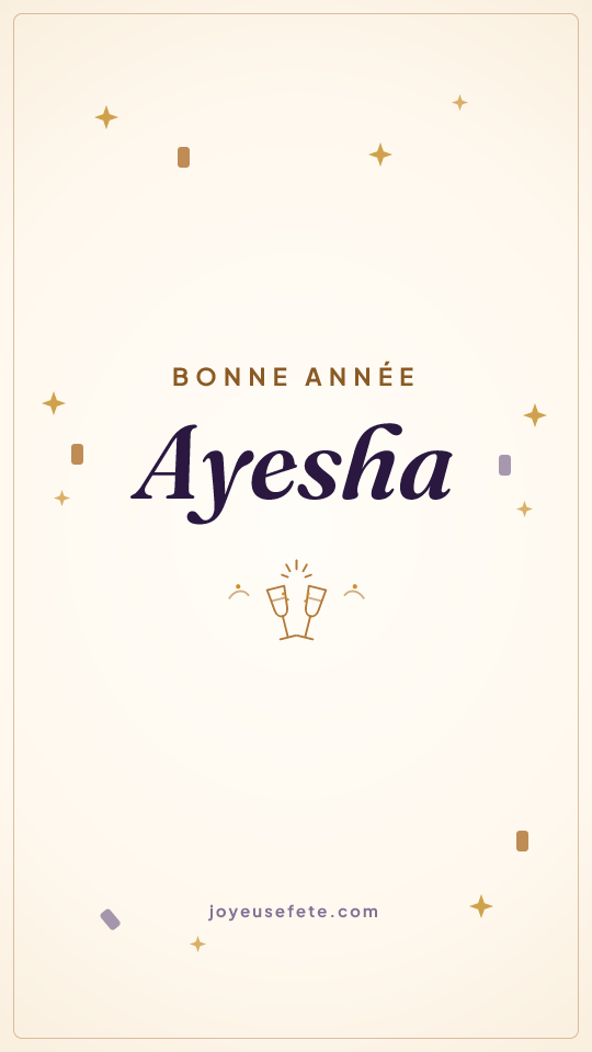 Image « Bonne année Ayesha » au format story