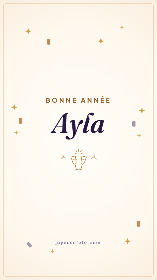 Image « Bonne année Ayla » au format story