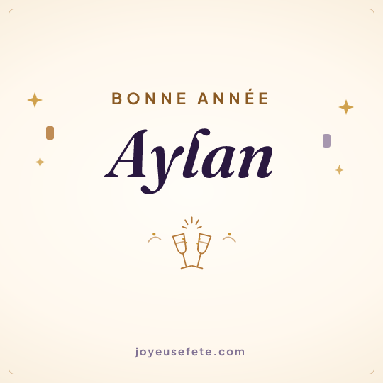 Image carrée « Bonne année Aylan » pour WhatsApp