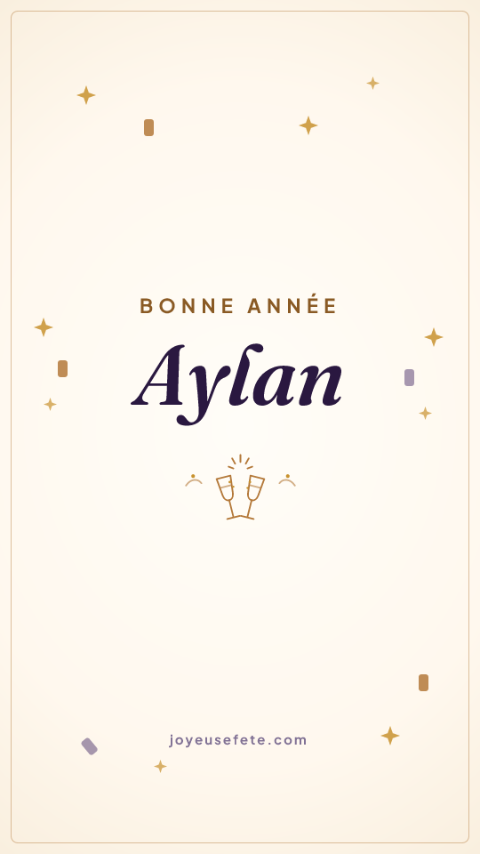 Image « Bonne année Aylan » au format story