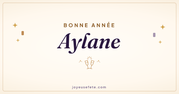 Image « Bonne année Aylane » au format large
