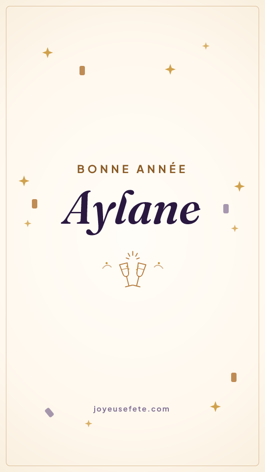 Image « Bonne année Aylane » au format story