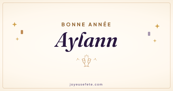 Image « Bonne année Aylann » au format large