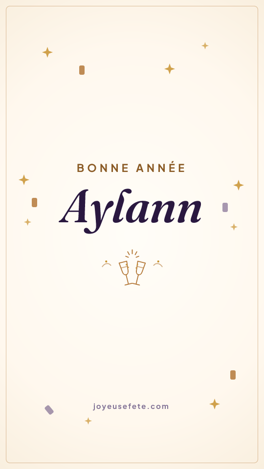 Image « Bonne année Aylann » au format story