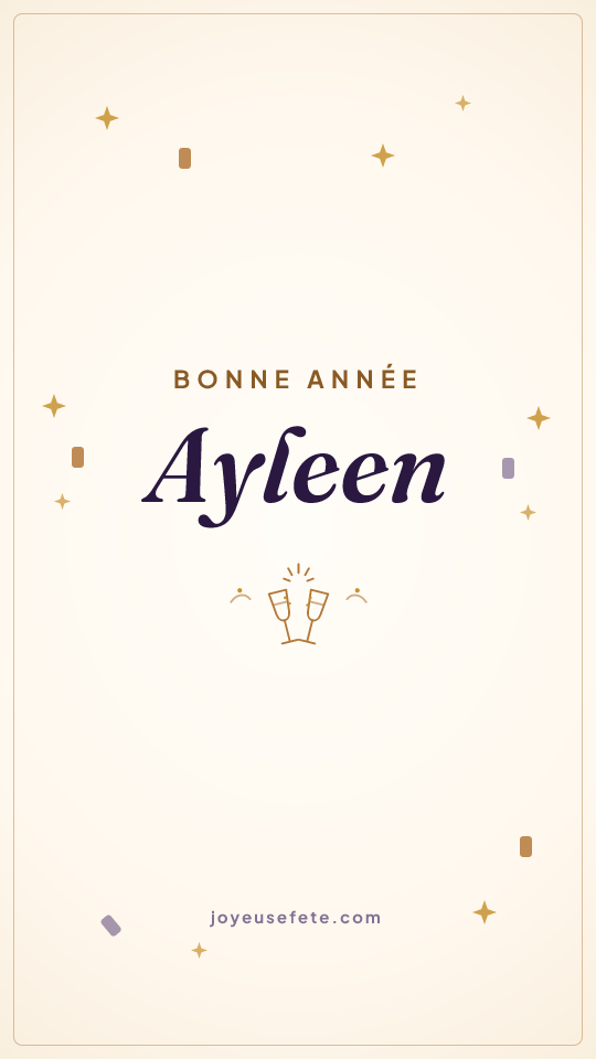 Image « Bonne année Ayleen » au format story