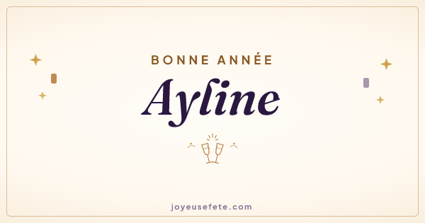 Image « Bonne année Ayline » au format large