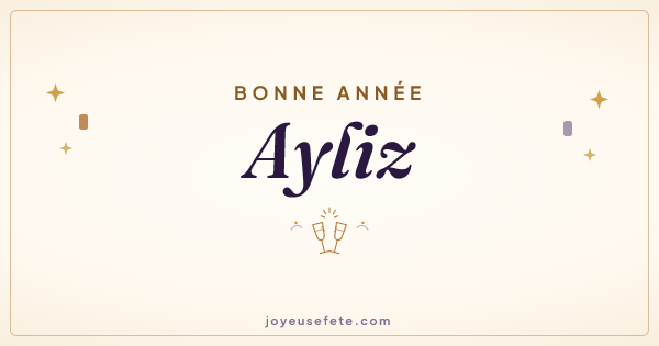 Image « Bonne année Ayliz » au format large