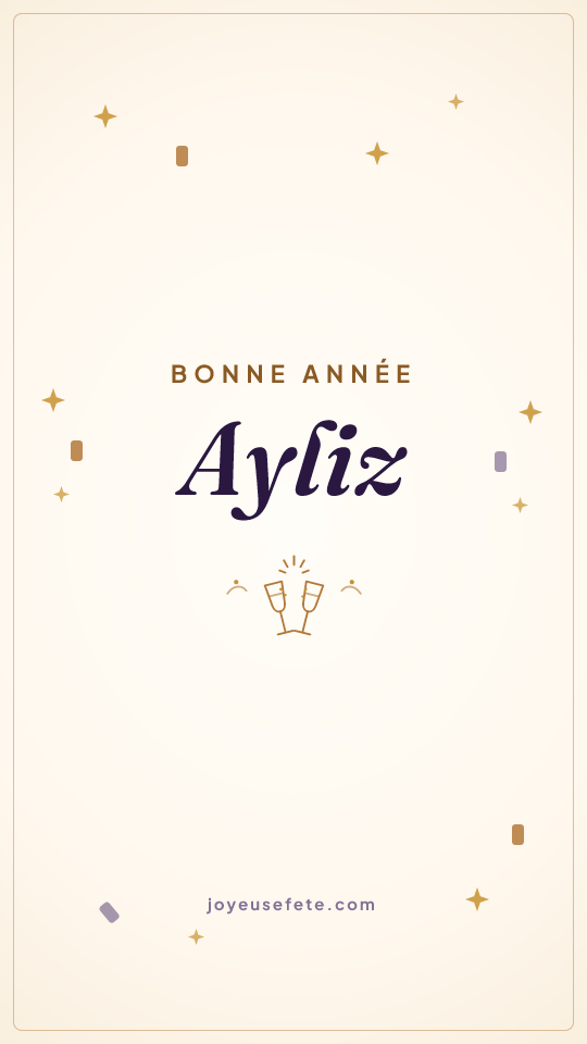 Image « Bonne année Ayliz » au format story