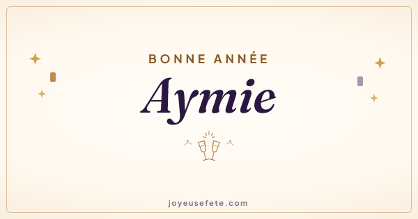 Image « Bonne année Aymie » au format large