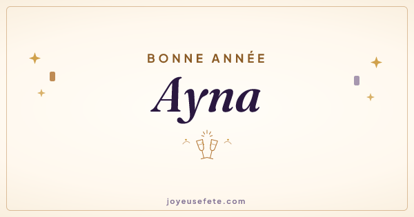Image « Bonne année Ayna » au format large