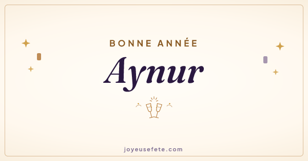 Image « Bonne année Aynur » au format large