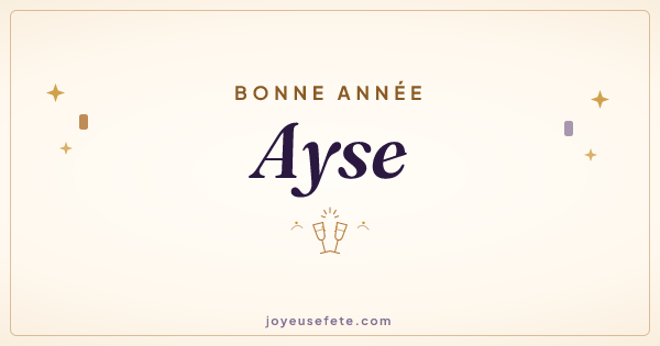 Image « Bonne année Ayse » au format large