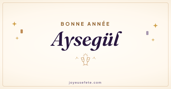 Image « Bonne année Aysegül » au format large