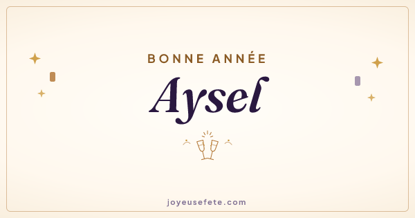 Image « Bonne année Aysel » au format large
