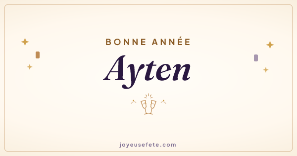 Image « Bonne année Ayten » au format large