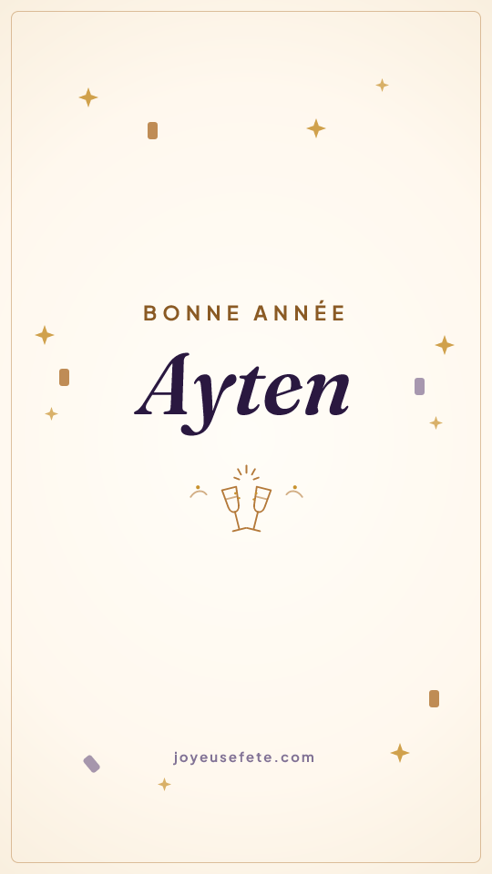 Image « Bonne année Ayten » au format story