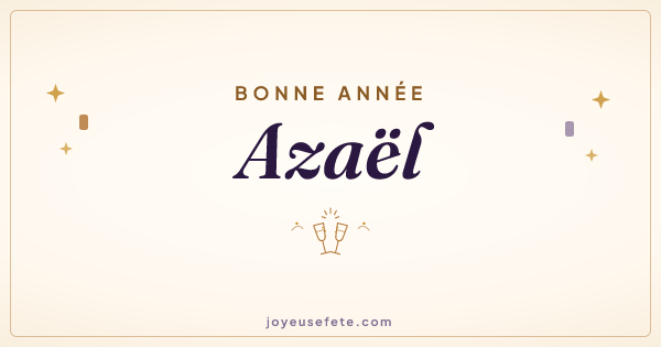 Image « Bonne année Azaël » au format large