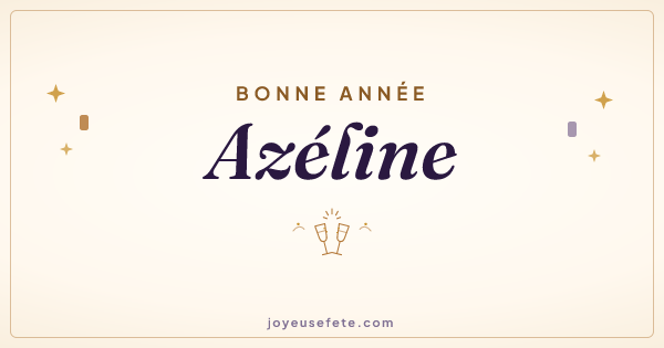 Image « Bonne année Azéline » au format large