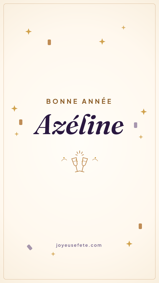 Image « Bonne année Azéline » au format story