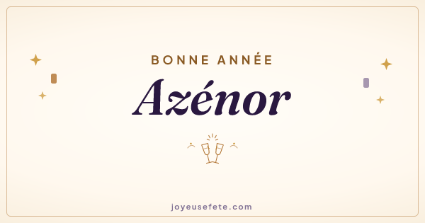 Image « Bonne année Azénor » au format large