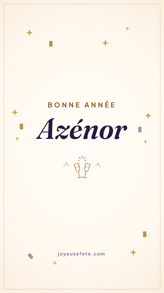 Image « Bonne année Azénor » au format story