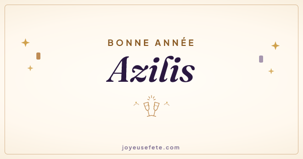 Image « Bonne année Azilis » au format large
