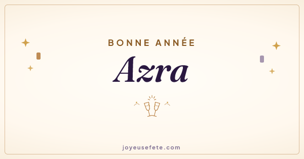 Image « Bonne année Azra » au format large