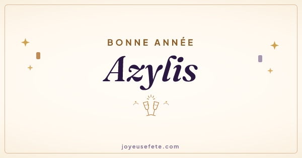 Image « Bonne année Azylis » au format large