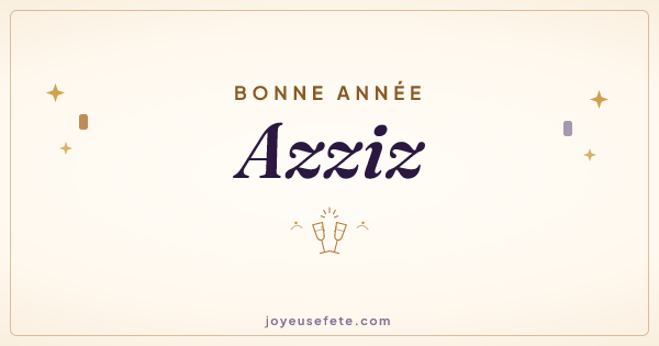 Image « Bonne année Azziz » au format large