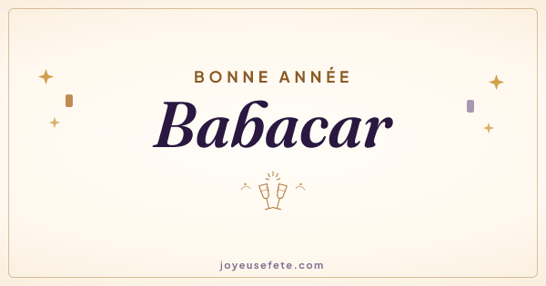 Image « Bonne année Babacar » au format large