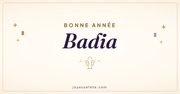 Image « Bonne année Badia » au format large